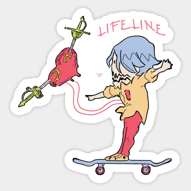 SK8 The Infinity ''LIFELINE'' V1 Sticker by riventis66